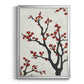 Red Berry Branch II - Modern Framed Canvas Print