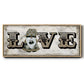 Winter Wonderland Friend Love - Floater Framed Canvas Print
