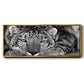 Snow Leopard Sanctuary - Floater Framed Canvas Print