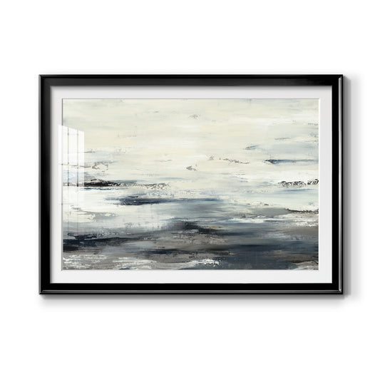 On The Stormy Seas - Modern Framed Art Print