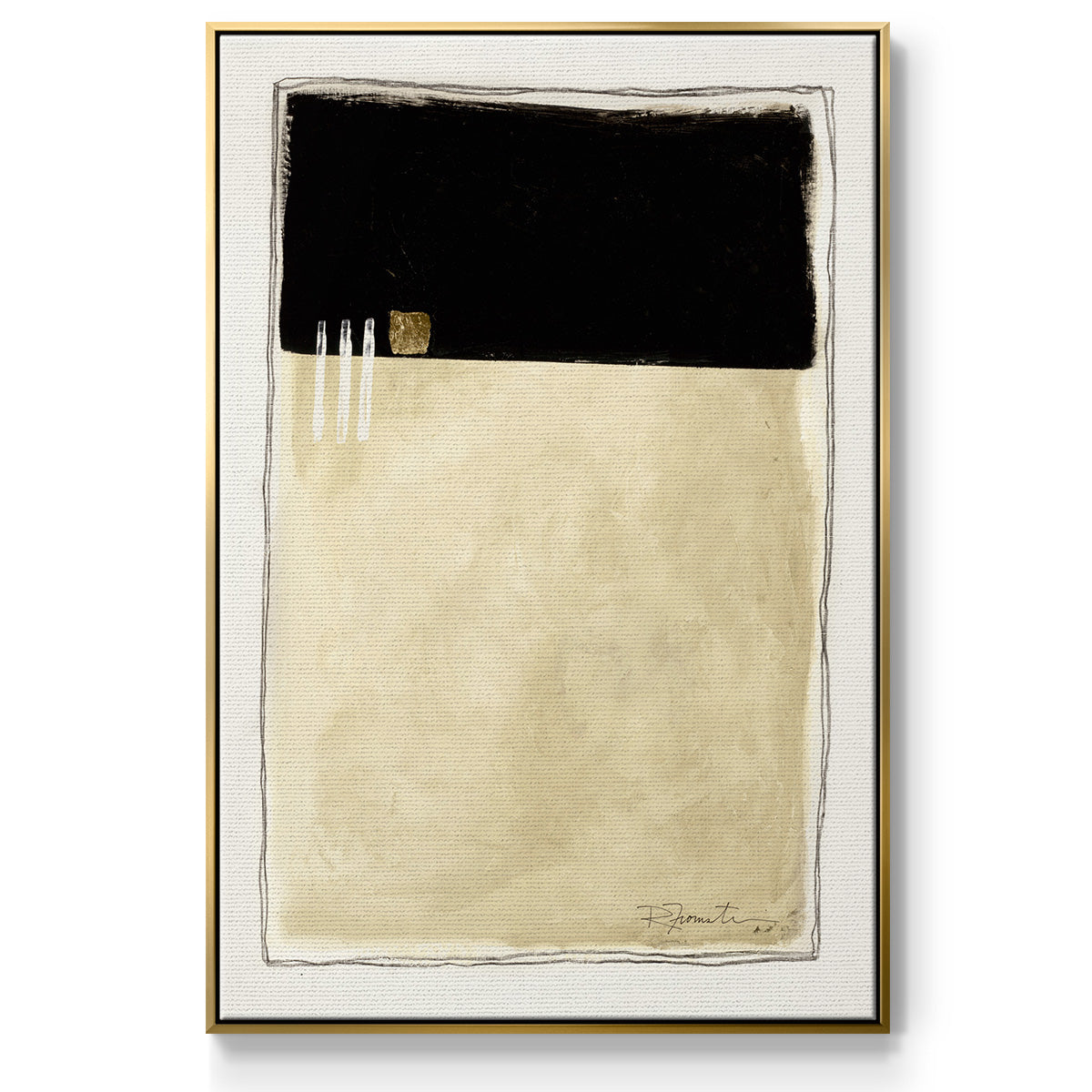 Inner Musing II - Floater Framed Canvas Print