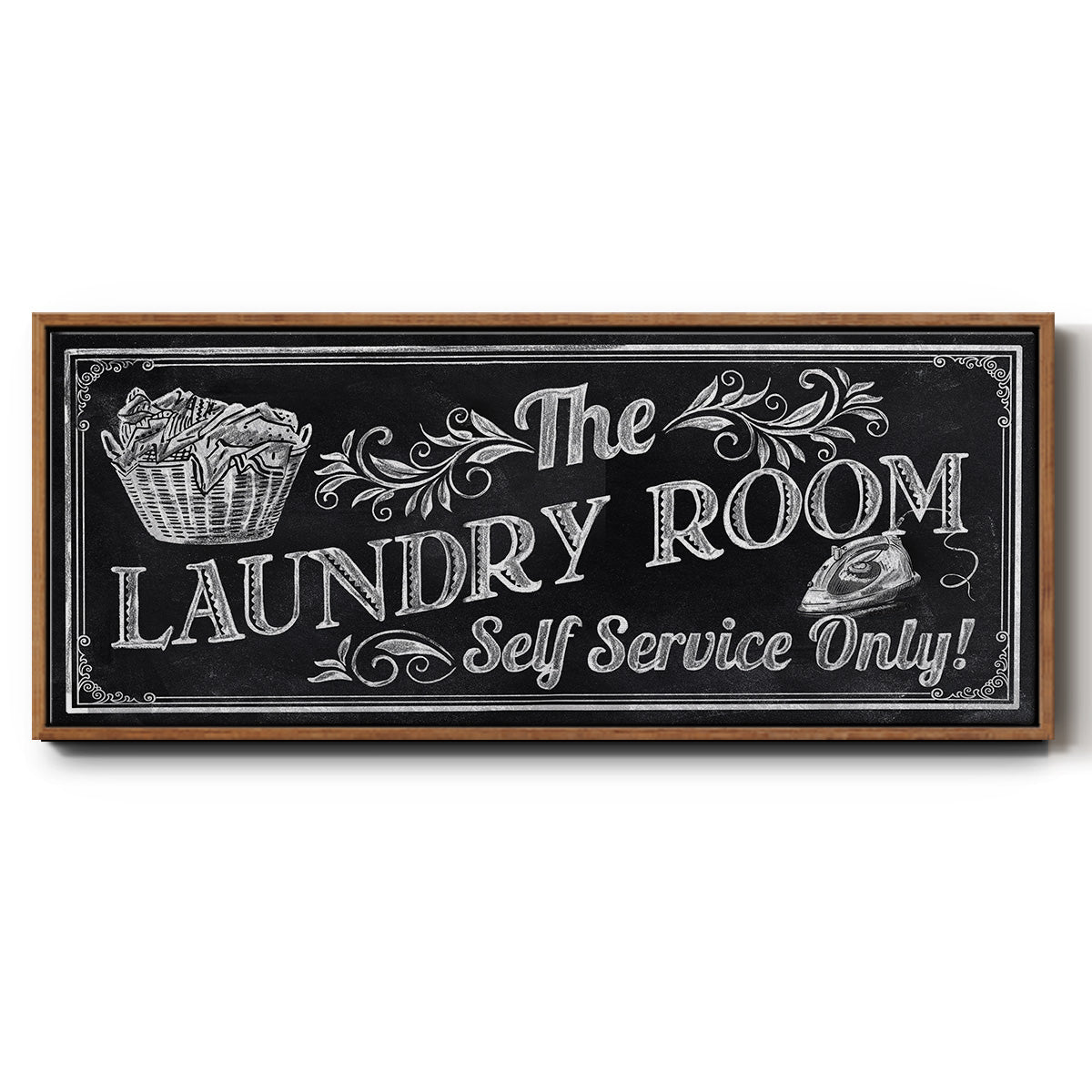 Self Service - Floater Framed Canvas Print