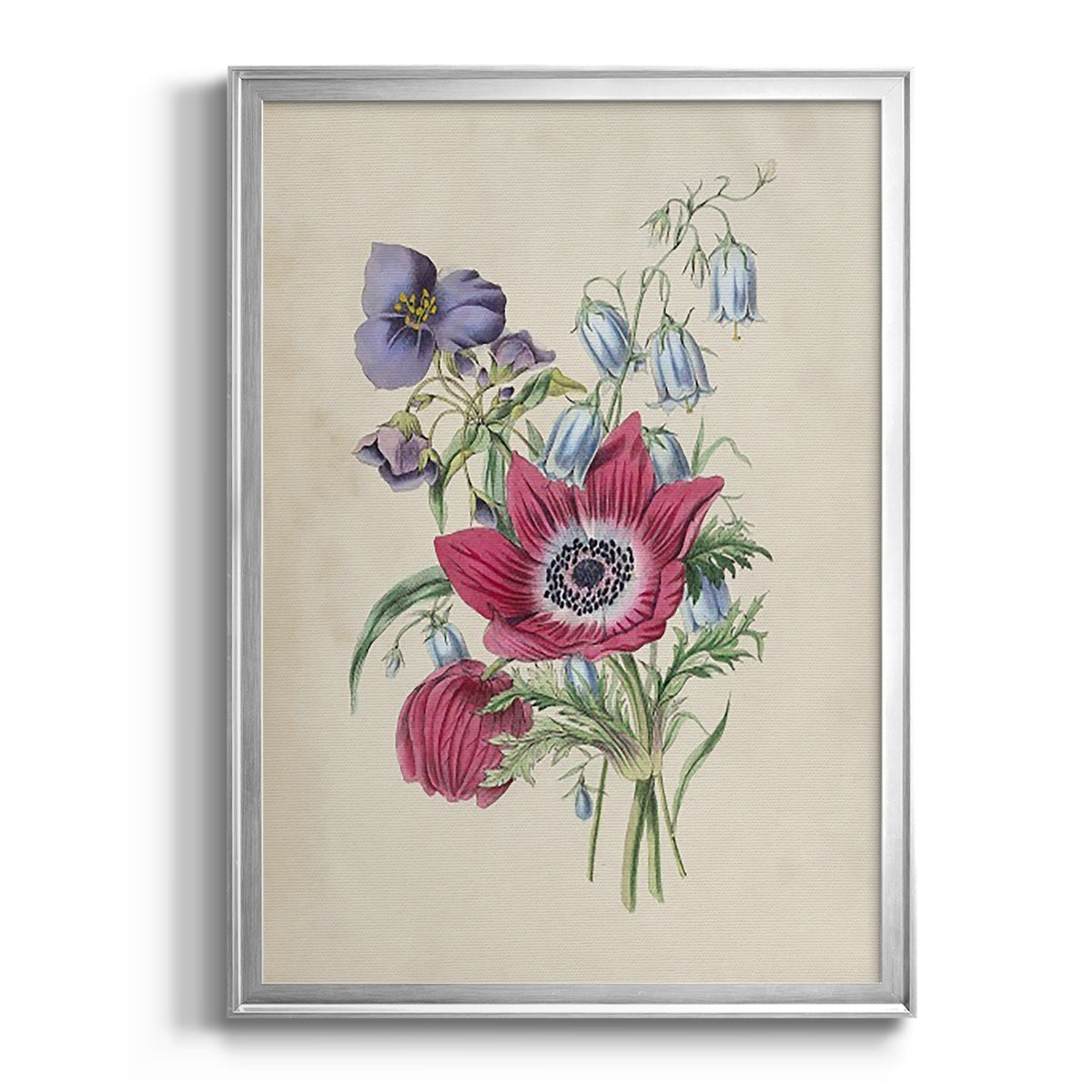 Antique Garden Bouquet I - Modern Framed Canvas Print