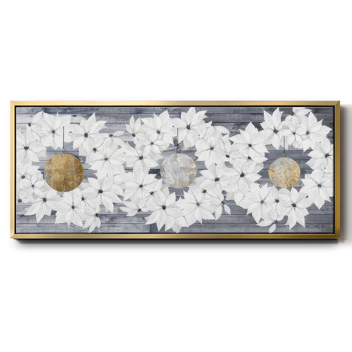 Sophisticated Christmas Collection H - Floater Framed Canvas Print