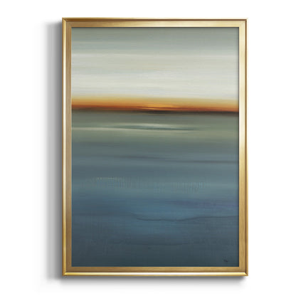 Beside the Blue I - Modern Framed Canvas Print