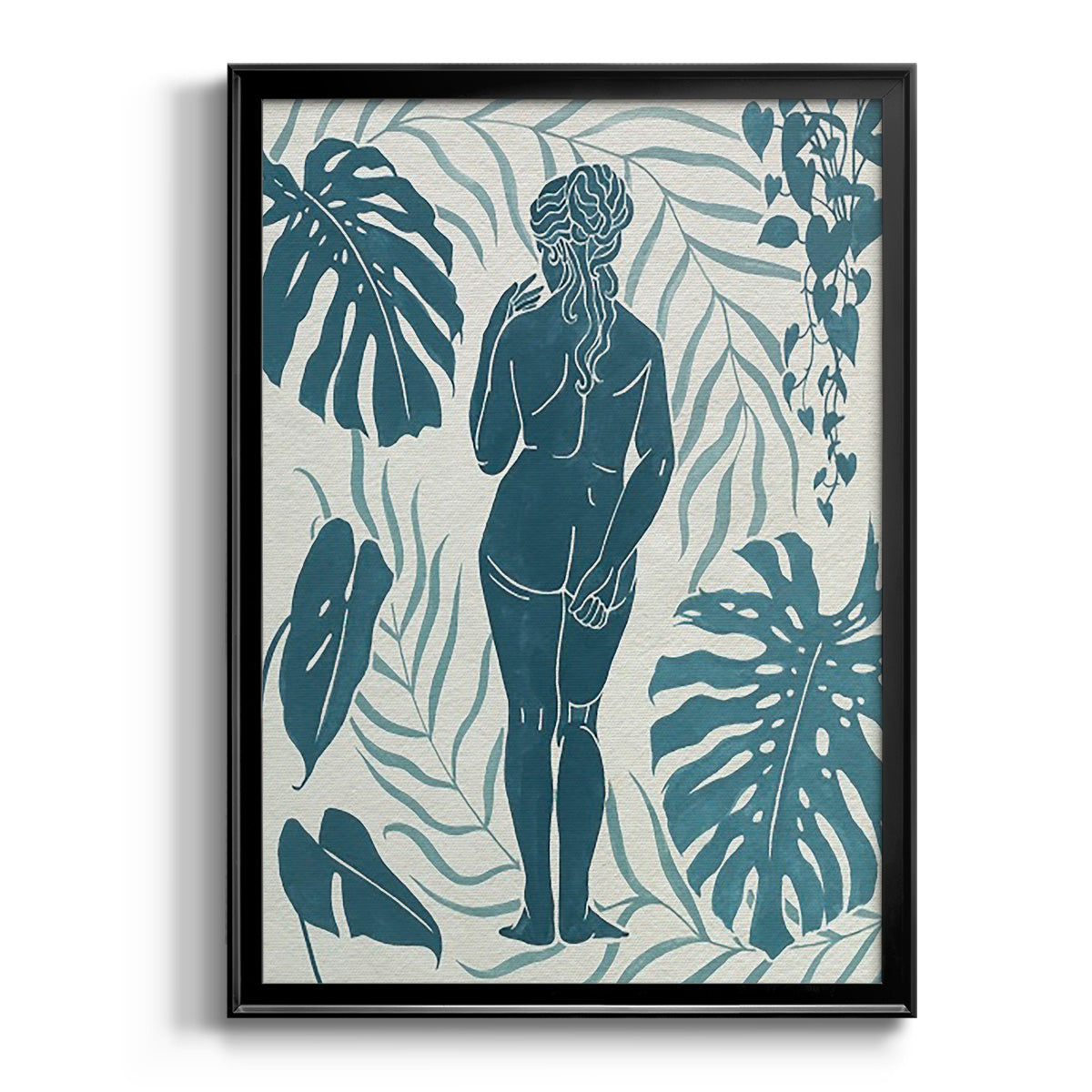 Moon Gazer III - Modern Framed Canvas Print