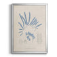 Blue Marine Algae II - Modern Framed Canvas Print