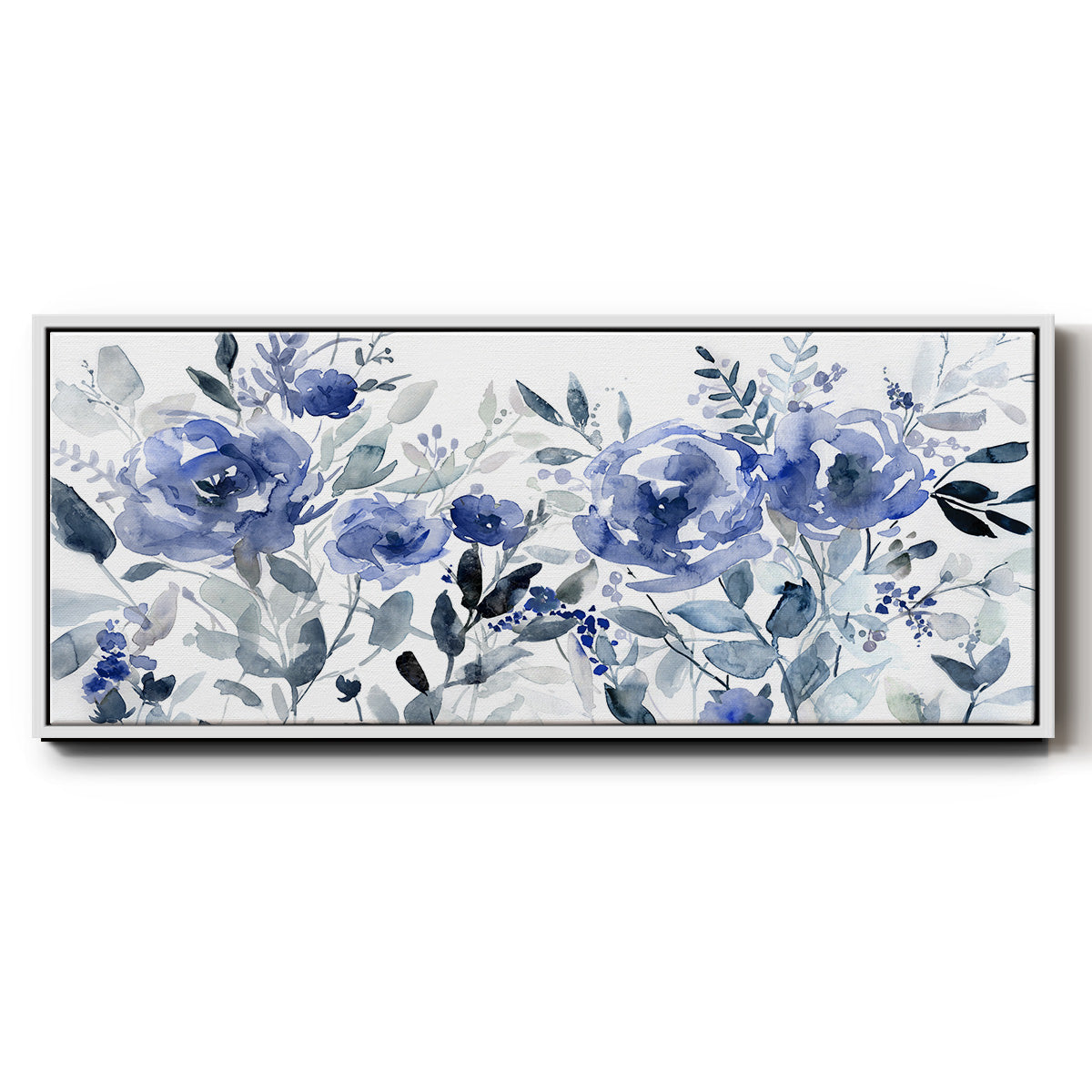 Painters Field of Flowers - Floater Framed Canvas Print