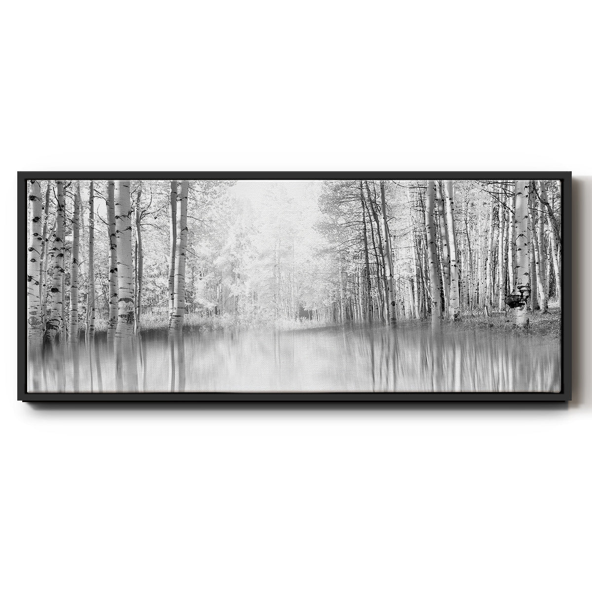 Aspen Reflection - Floater Framed Canvas Print