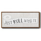 Just Roll - Floater Framed Canvas Print