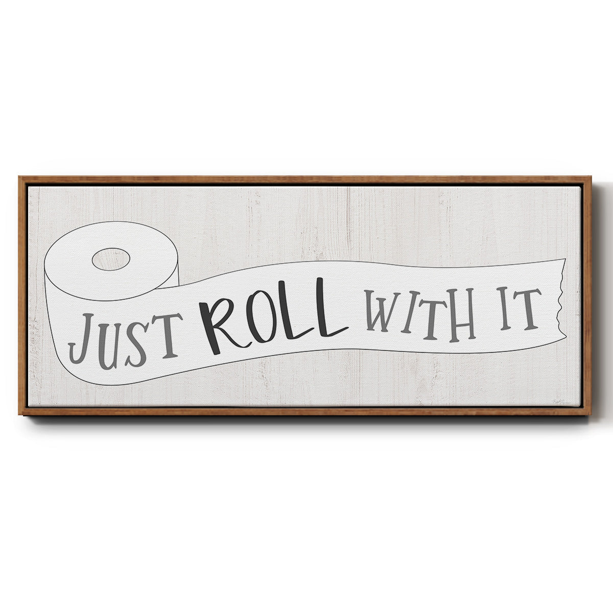 Just Roll - Floater Framed Canvas Print
