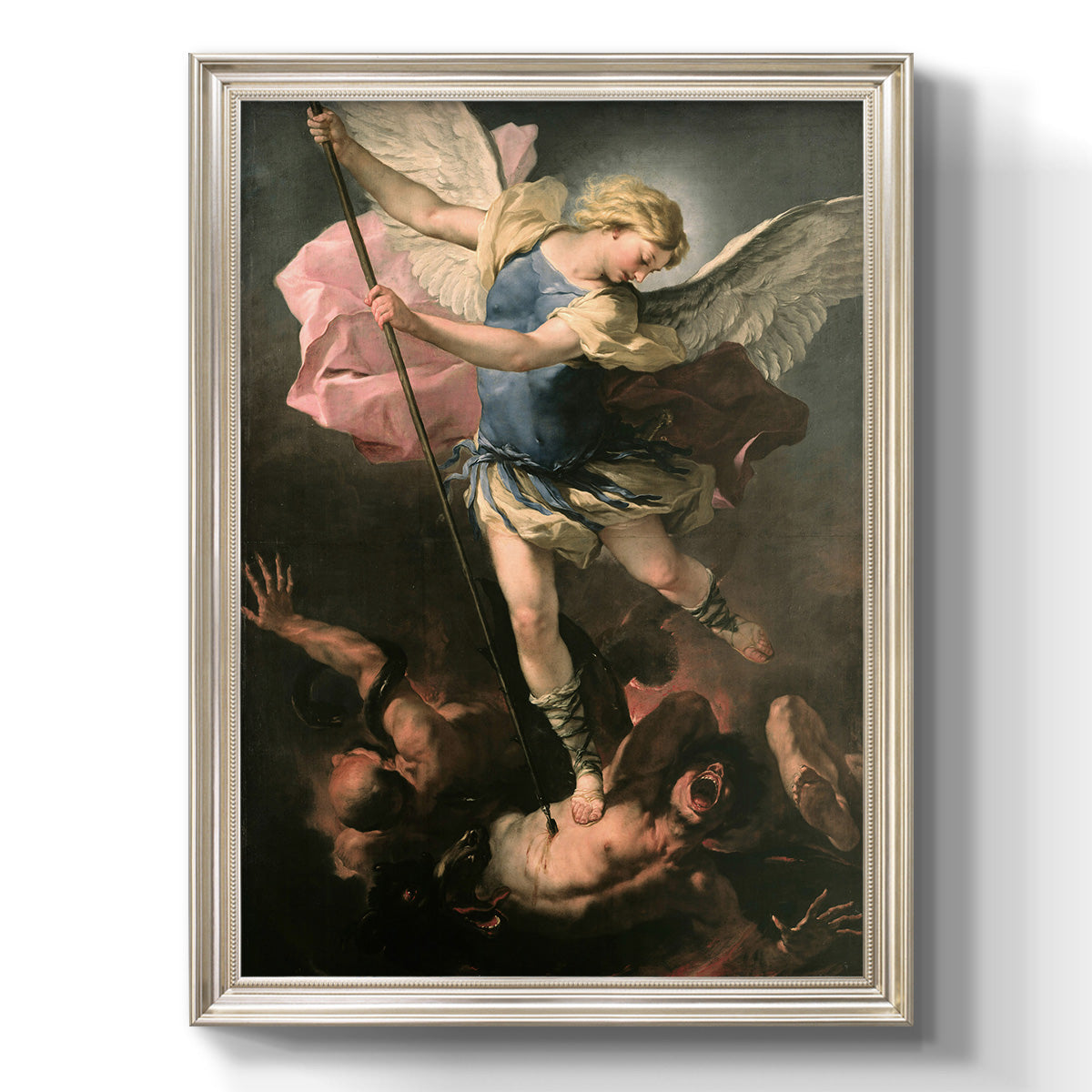 St. Michael - Ornate Framed Canvas Print