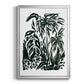 Ink Jungle IV - Modern Framed Canvas Print