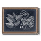 Foliage on Navy III Premium Framed Canvas- Ready to Hang