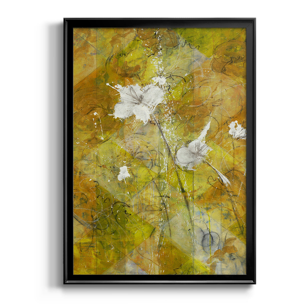 Beauty Amidst Chaos - Modern Framed Canvas Print