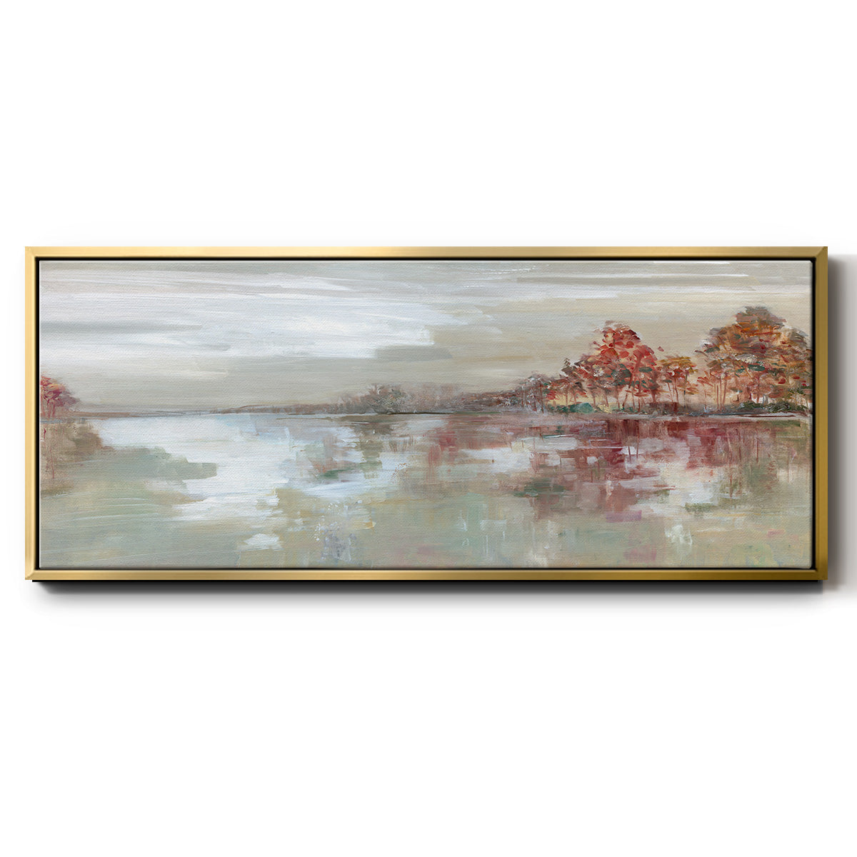 Scenic Sunrise - Floater Framed Canvas Print