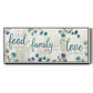 Food Family Love - Floater Framed Canvas Print