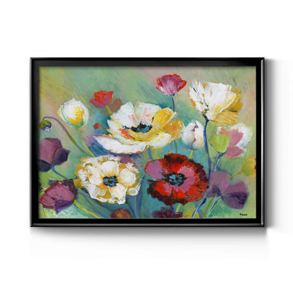 Alex's Garden - Modern Framed Canvas Print