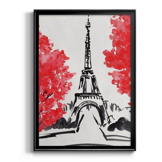 Day in Paris I - Modern Framed Canvas Print