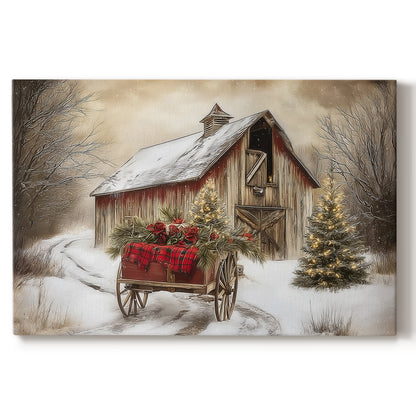 Gilded Nativity at Eve - Canvas Art Print