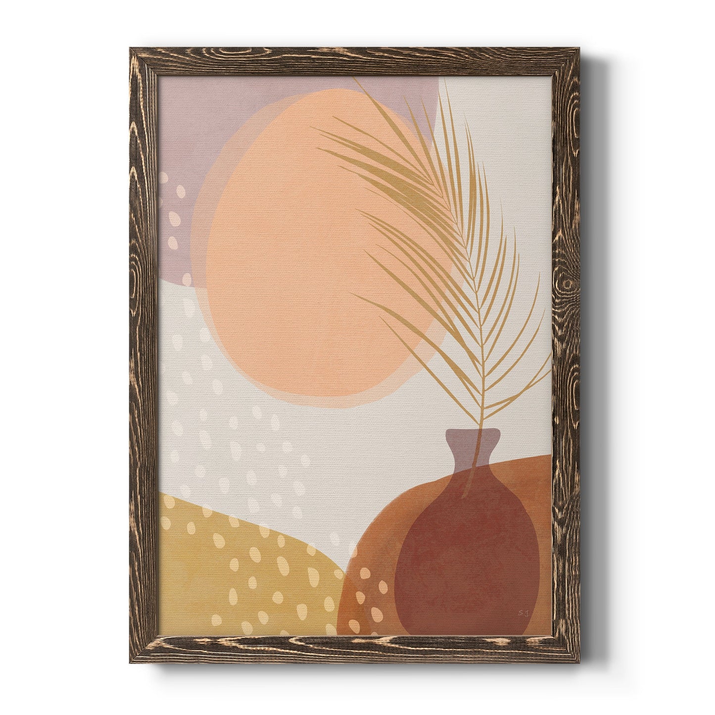 Sedona Sunset - Barnwood Framed Canvas Print