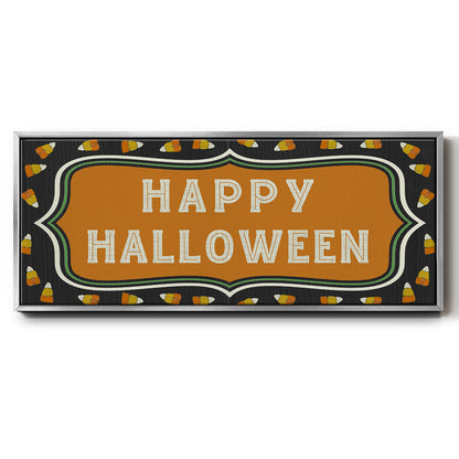 Happy Hallowween - Floater Framed Canvas Print