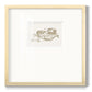 Sunning Mermaid II - Double Matboard Framed Print