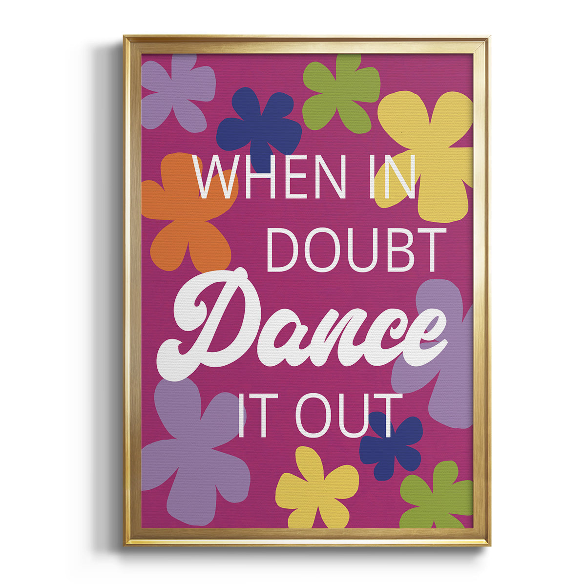 Dance It Out - Modern Framed Canvas Print