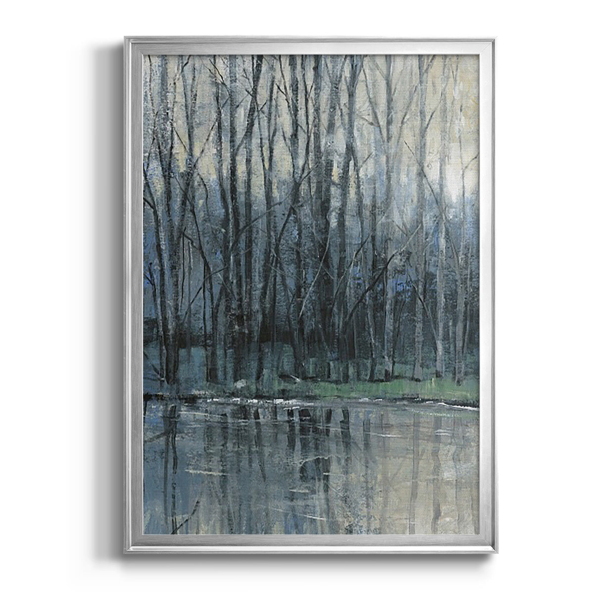 Morning Drizzle I - Modern Framed Canvas Print