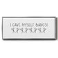 I Gave Myself Bangs! - Floater Framed Canvas Print