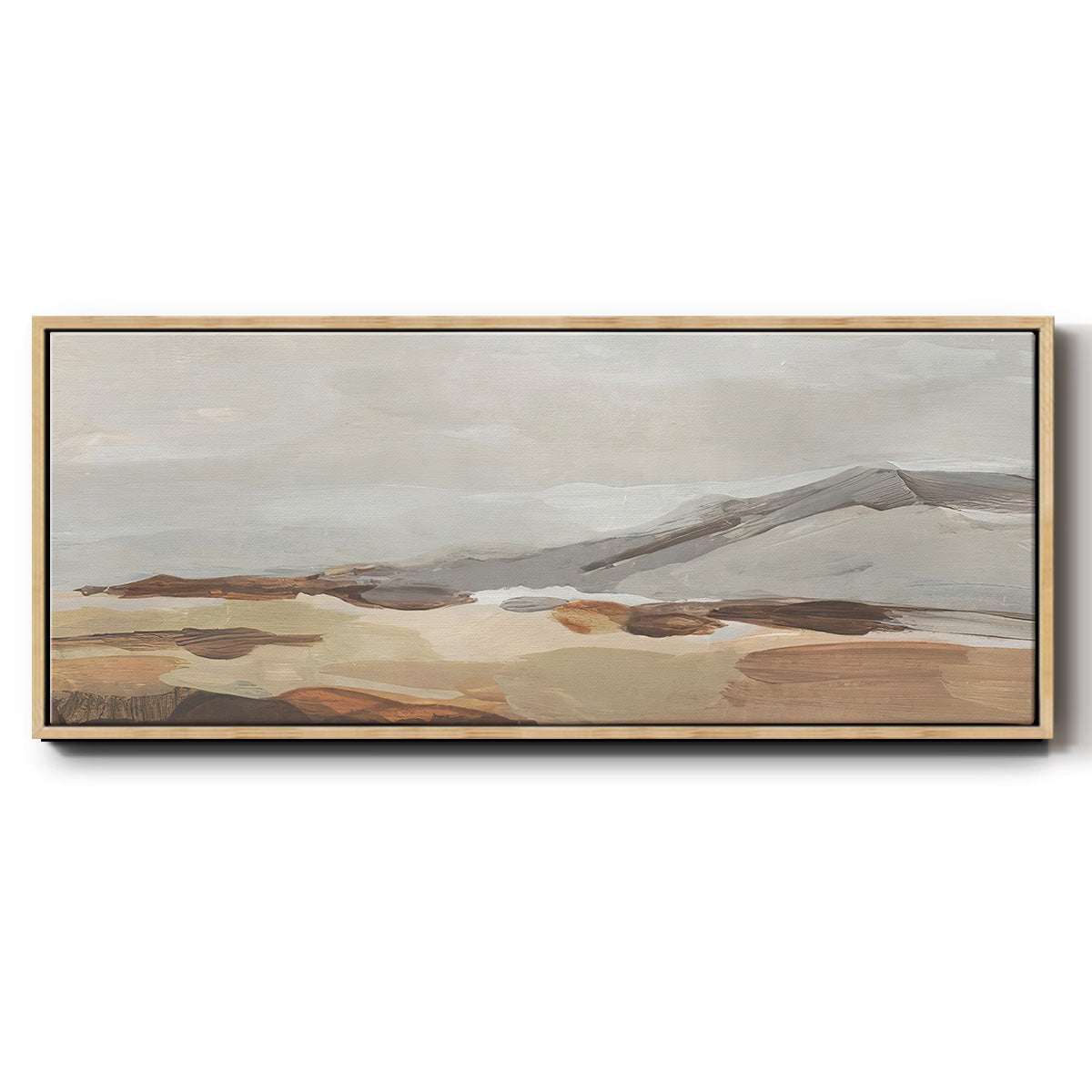 Dusky Mountain I - Floater Framed Canvas Print
