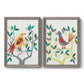 Whitty Bird III - Barnwood Framed Canvas Set