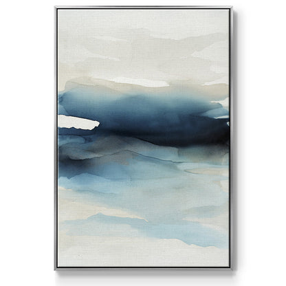 Waves II - Floater Framed Canvas Print