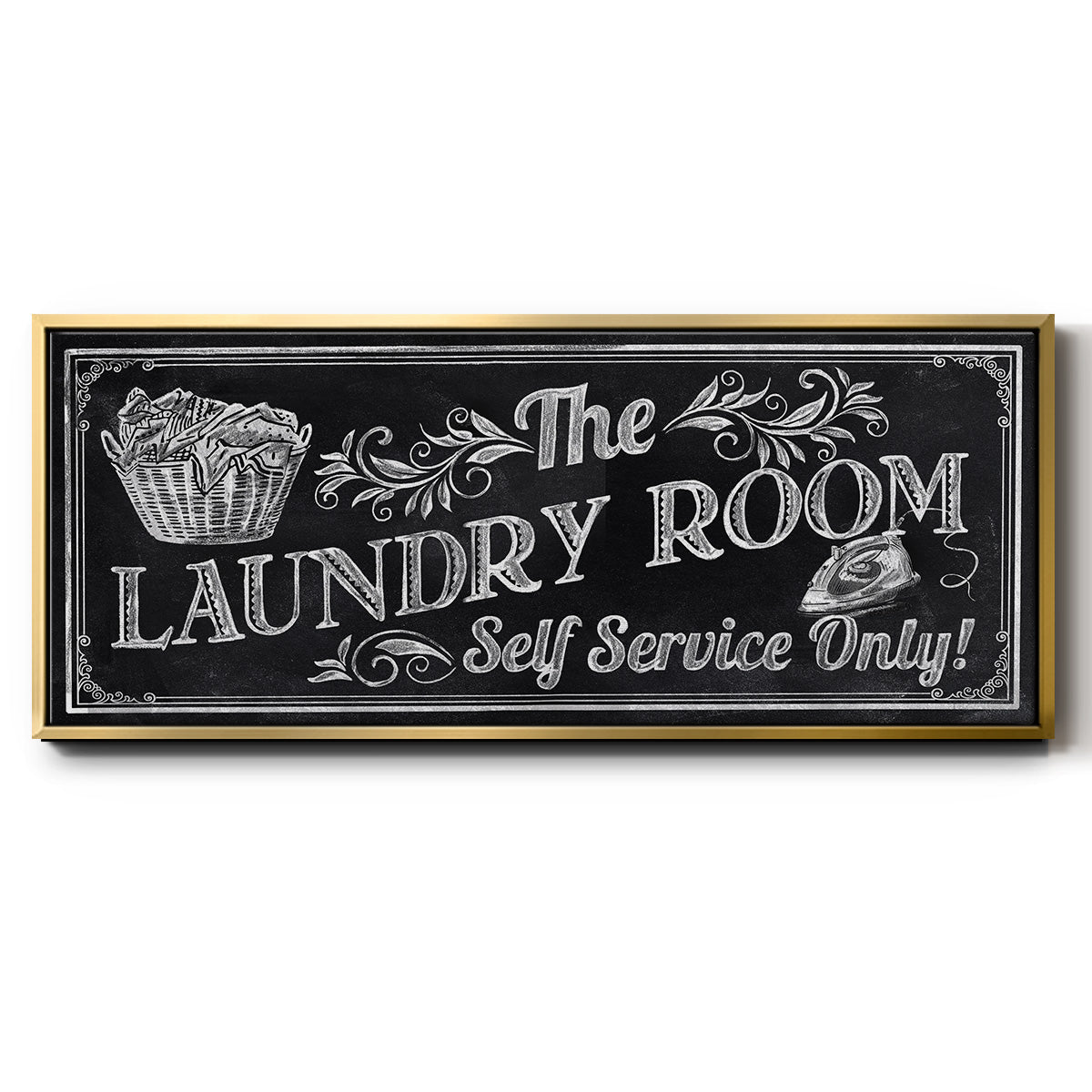 Self Service - Floater Framed Canvas Print