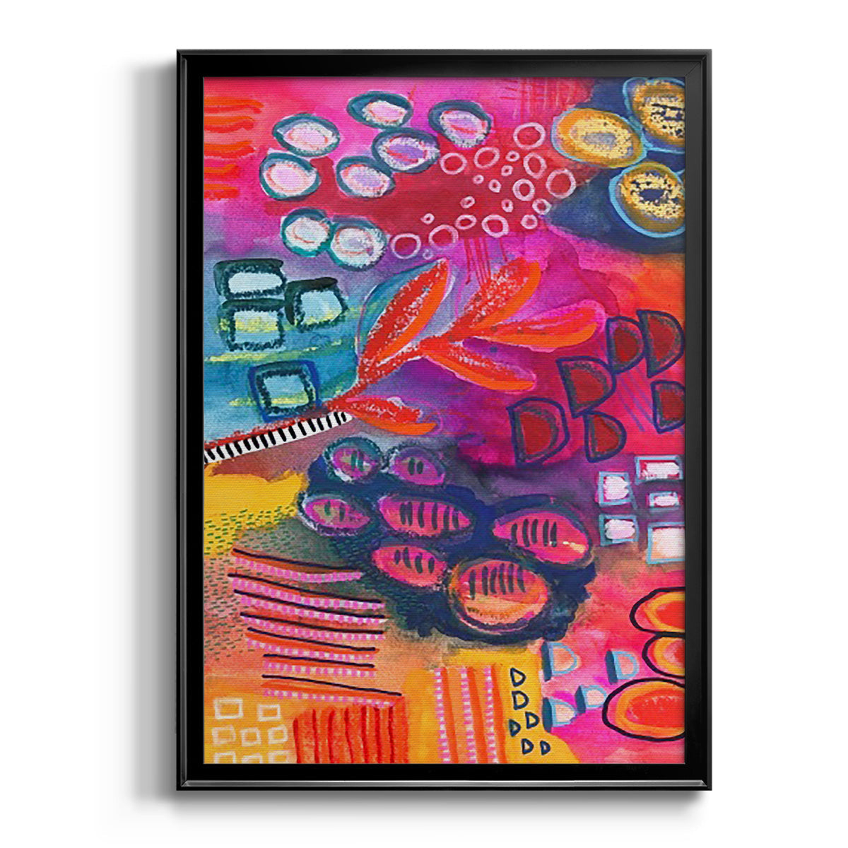 Vivaciously Changing I - Modern Framed Canvas Print