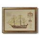 Antique Ship Plan VIII Premium Framed Canvas- Ready to Hang