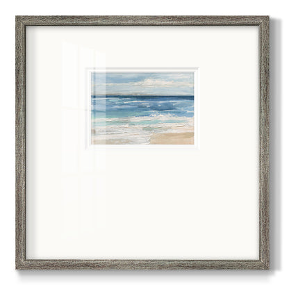 Ocean Waves I Premium Framed Print Double Matboard