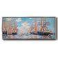 The Sea, Port in Amsterdam, 1874 - Floater Framed Canvas Print