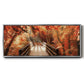 Autumn Bridge - Floater Framed Canvas Print