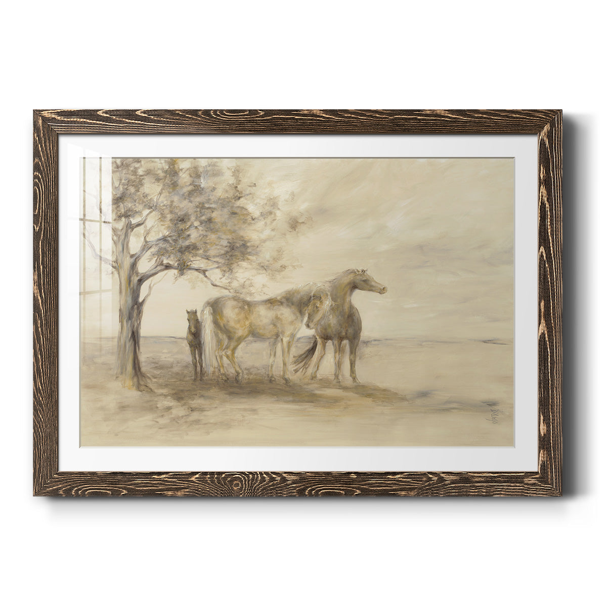 Family Tree - Barnwood Framed Art Print