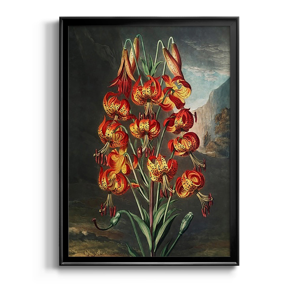 Temple of Flora III - Modern Framed Canvas Print