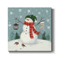 Jolly Snowman II - Canvas Art Print