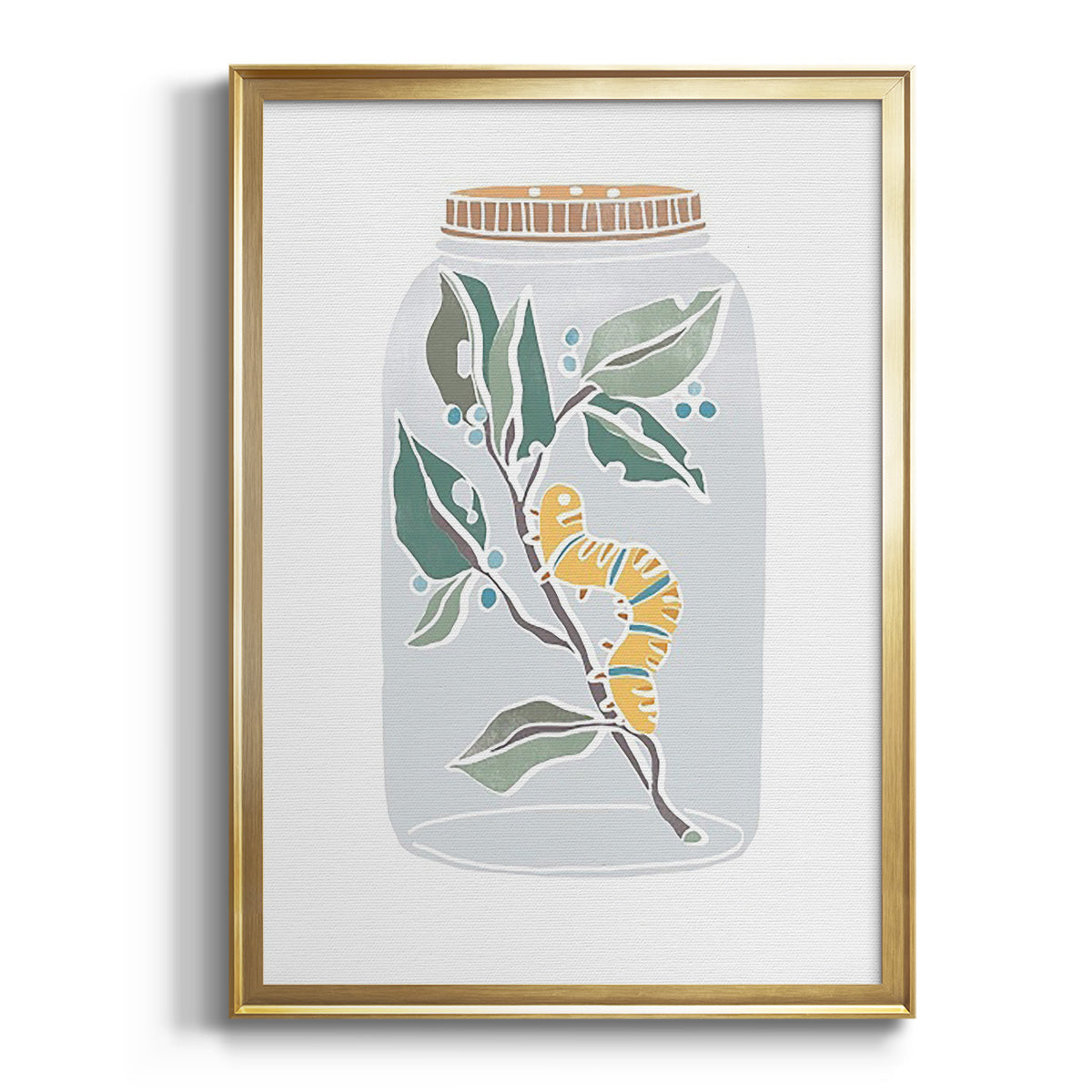 Nature Jar I - Modern Framed Canvas Print