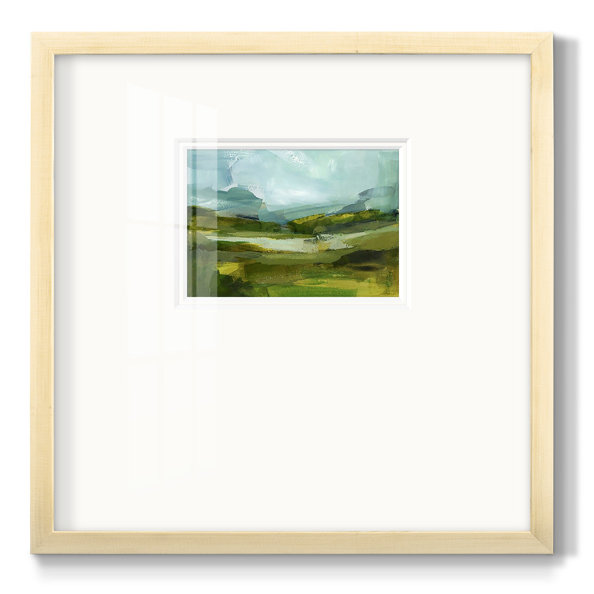 Emerald View III - Double Matboard Framed Print
