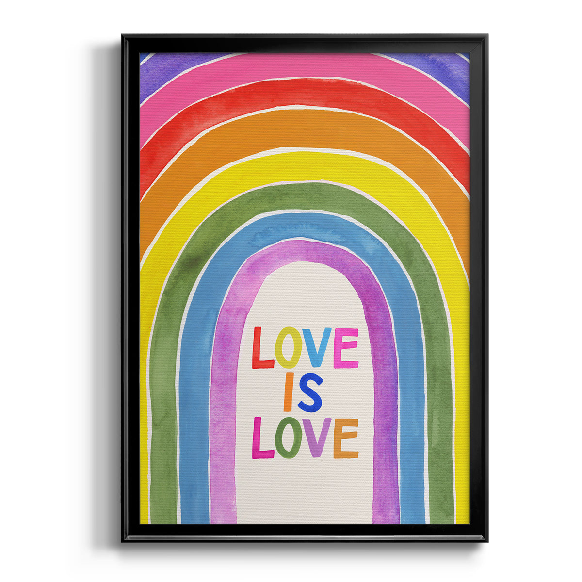 Love Loudly Collection B - Modern Framed Canvas Print