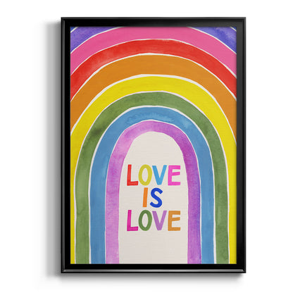 Love Loudly Collection B - Modern Framed Canvas Print