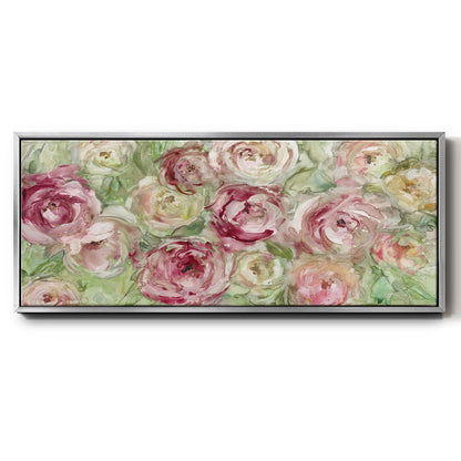 Climbing Rose - Floater Framed Canvas Print