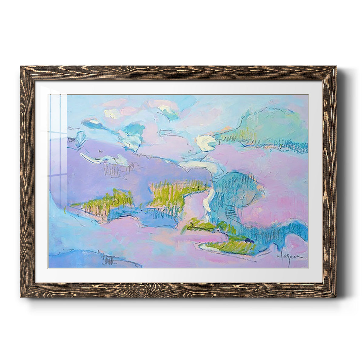 Come to My Window - Barnwood Framed Art Print