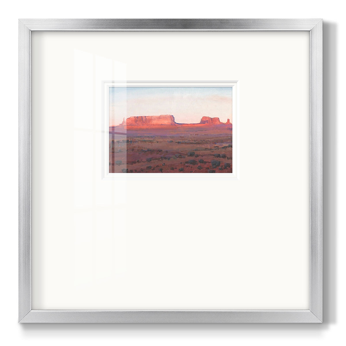 Red Rocks at Dusk I - Double Matboard Framed Print