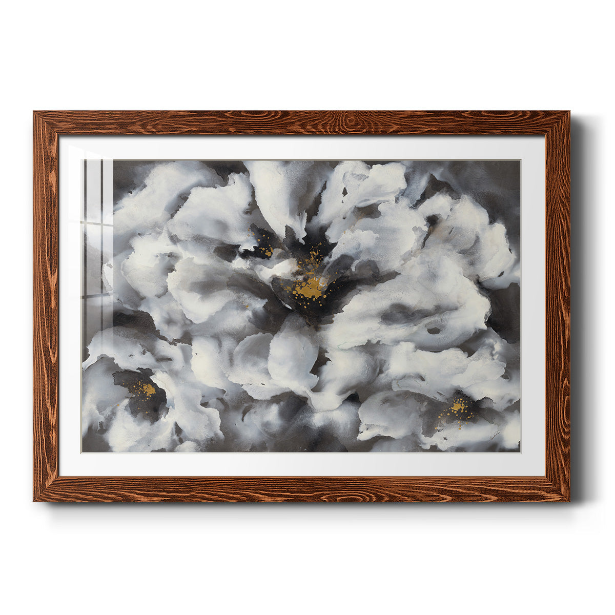 Peonia - Barnwood Framed Art Print